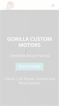 Mobile Screenshot of gorillacustommotors.com